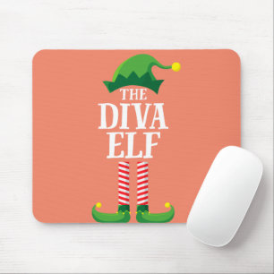 Tapis De Souris Diva Elf Matching Family Group Noël