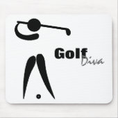 Tapis De Souris Diva Mousepad de golf (Devant)