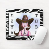 Tapis De Souris "Diva of a Cowgirl" Mousepad (Avec souris)
