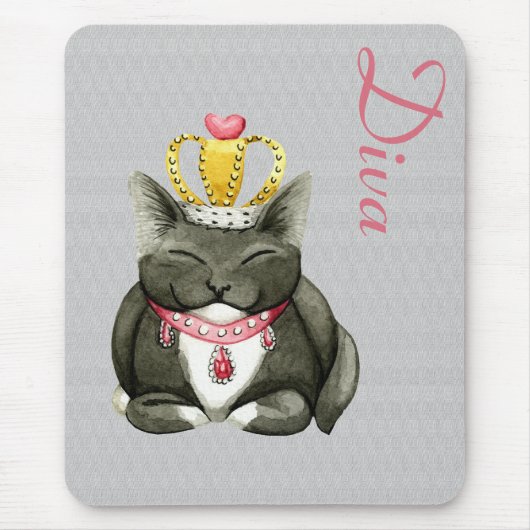 Tapis De Souris Diva Princess Kitty Mousepad (Devant)
