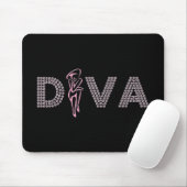 Tapis De Souris Diva rose (Avec souris)