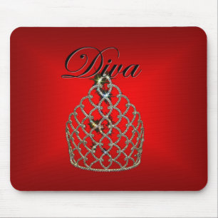 Tapis De Souris Diva rouge