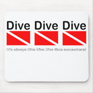 Tapis De Souris DIVE DIVE DIVE DIVE DIVE - Pad Souris