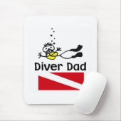 Tapis De Souris Diver Dad (Avec souris)