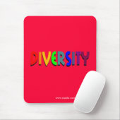 Tapis De Souris Diversité (arc-en-ciel) Mousepad (style vertical) (Avec souris)