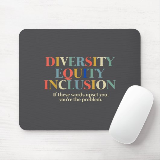 Tapis De Souris Diversity Equity Inclusion (Avec souris)