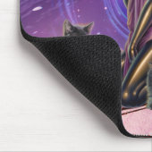 Tapis De Souris "Divination de chats noirs " (Coin)