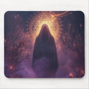 Tapis De Souris Divine Obscurité – La Présence Sacrée d'Halloween