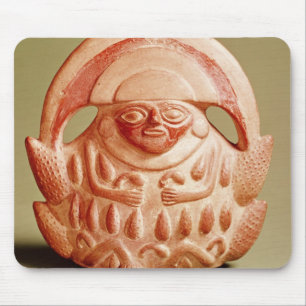 Tapis De Souris Divinité agricole d'Inca portant une coiffe de