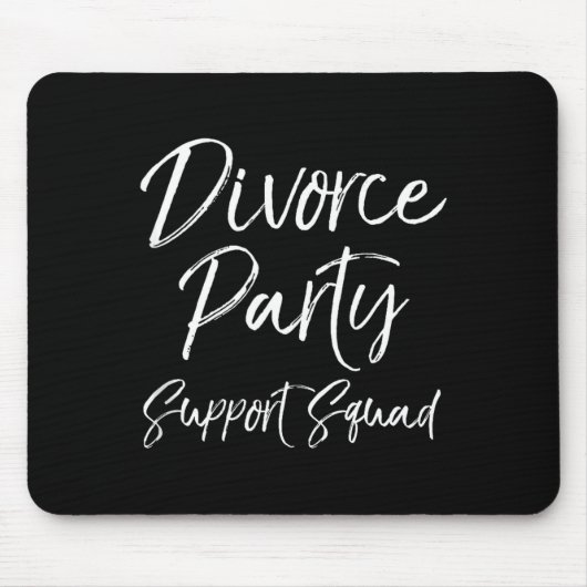 Tapis De Souris Divorce Party Suprt Squad Matching For Gro Funny T (Devant)