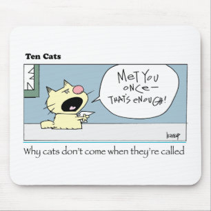 Tapis De Souris Dix Chats-c-harrop