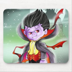 Tapis De Souris Dix petits monstres : Vladimir la souris vampire P