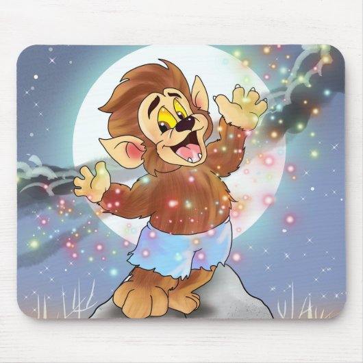 Tapis De Souris Dix petits monstres : Willie the Wolf Mouse Pad (Devant)
