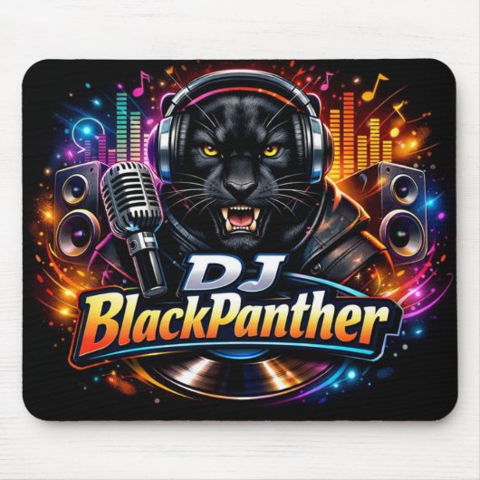 TAPIS DE SOURIS DJ BLACKPANTHER 2 (Devant)