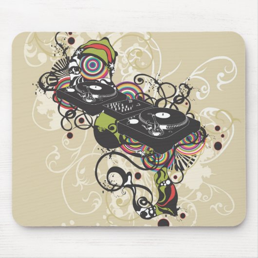 Tapis De Souris DJ platintable Mousepad (Devant)
