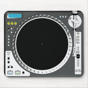 Tapis De Souris DJ Tourne-disque Mousepad