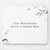 Tapis De Souris do-it-yourself Citation Inspiration Aquarelle bleu (Devant)