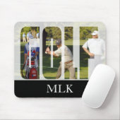 Tapis De Souris do-it-yourself Golf Photo et Monogramme (Avec souris)