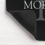 Tapis De Souris do-it-yourself Monogramme & Nom, Noir classique av (Coin)