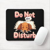 Tapis De Souris Do Not Disturb Wiener Dog Funny Dachshund Pajamas (Avec souris)