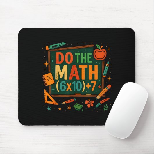 Tapis De Souris Do The Math 67 Funny Equation Chalkboard School Ar (Avec souris)