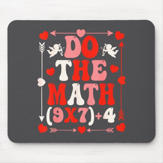 Tapis De Souris Do The Math Teacher 67 Meme Six Seven Valentine's  (Devant)