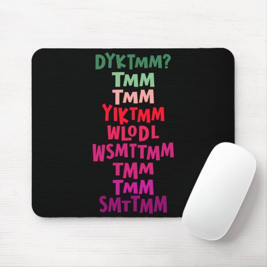 Tapis De Souris Do You Know The Muffin Man Dyktmm Nostalgia Funny  (Avec souris)