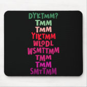 Tapis De Souris Do You Know The Muffin Man Dyktmm Nostalgia Funny  (Devant)