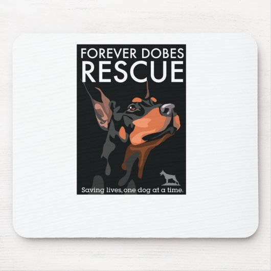Tapis De Souris dobe-noir-rectangle (Devant)