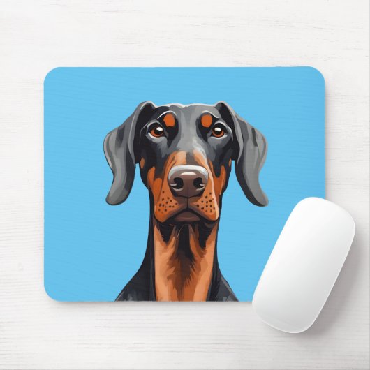 Tapis De Souris Doberman (Avec souris)