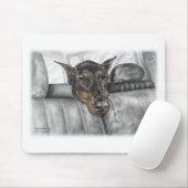 Tapis De Souris Doberman en voiture (Avec souris)