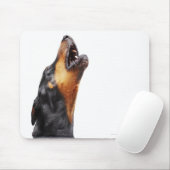 Tapis De Souris Doberman hurle (Avec souris)