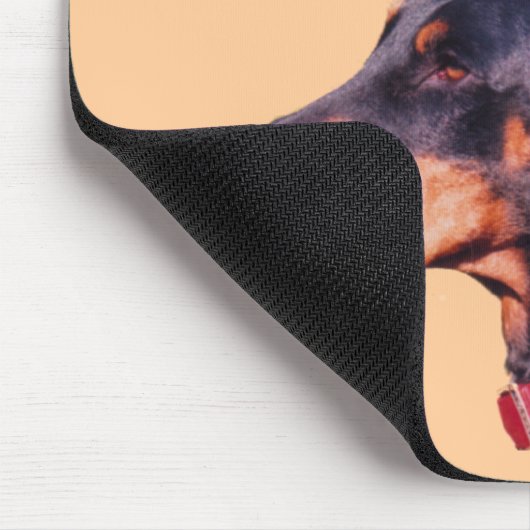 Tapis De Souris Doberman Mon Chien Plus Intelligent Que Drôle Mous (Coin)