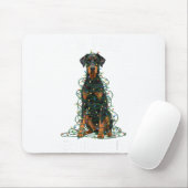 Tapis De Souris Doberman Nscher Christmas I'm Fine Everything Is F (Avec souris)