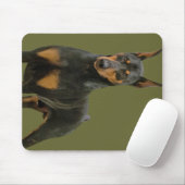 Tapis De Souris Doberman Pinscher debout (Avec souris)