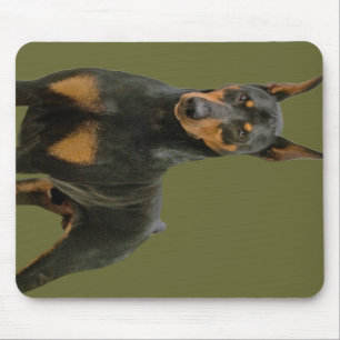 Tapis De Souris Doberman Pinscher debout