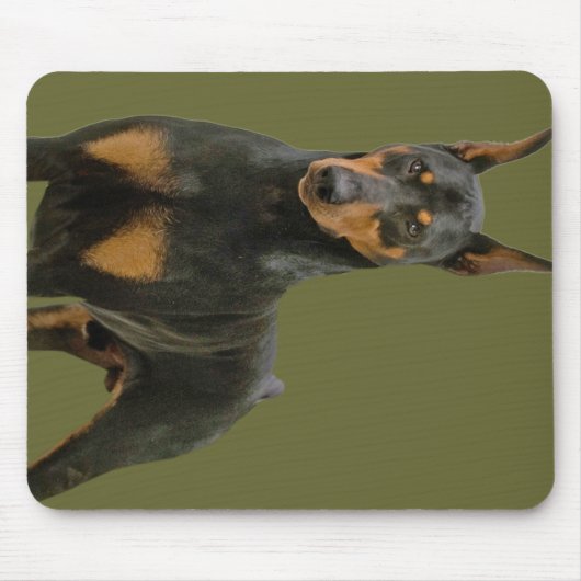 Tapis De Souris Doberman Pinscher debout (Devant)