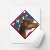 Tapis De Souris Doberman Pinscher Drapeau 2 (Avec souris)