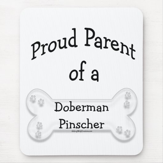 Tapis De Souris Doberman Pinscher Fier Parent (Devant)
