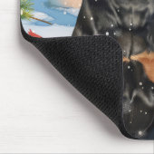 Tapis De Souris Doberman Winter Wonderland Christmas Joy (Coin)