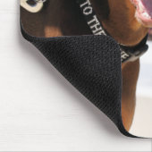 Tapis De Souris Dobermann - rouge - le mauvais à l'os (Coin)