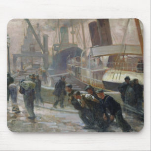 Tapis De Souris Dockers de Liverpool chez Dawn, 1903