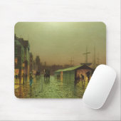 Tapis De Souris Docks de John Atkinson Grimshaw | Liverpool (Avec souris)