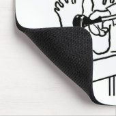 Tapis De Souris Docteur avec pied de contrôle de stéthoscope (Coin)