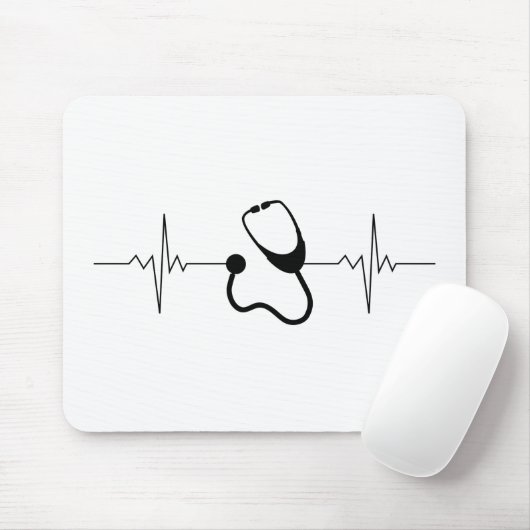 Tapis De Souris Docteur Pulse Heartbeat Line (Avec souris)