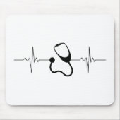 Tapis De Souris Docteur Pulse Heartbeat Line (Devant)