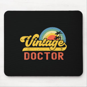 Tapis De Souris Docteur Vintage Sunset Profession Rétro Graphisme