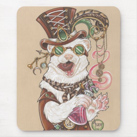 Tapis De Souris Docteur Weaselhoffer Ferret Mousepad Design (Devant)