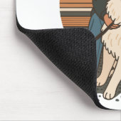 Tapis De Souris Dog Mom Hugging Fluffy Puppy Cute Pet Moment (Coin)