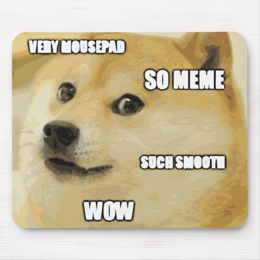 Tapis De Souris Doge Meme Mousepad (Devant)